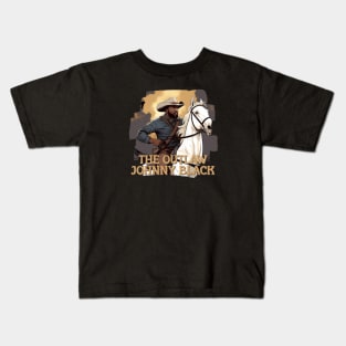 OUTLAW JOHNNY BLACK Kids T-Shirt